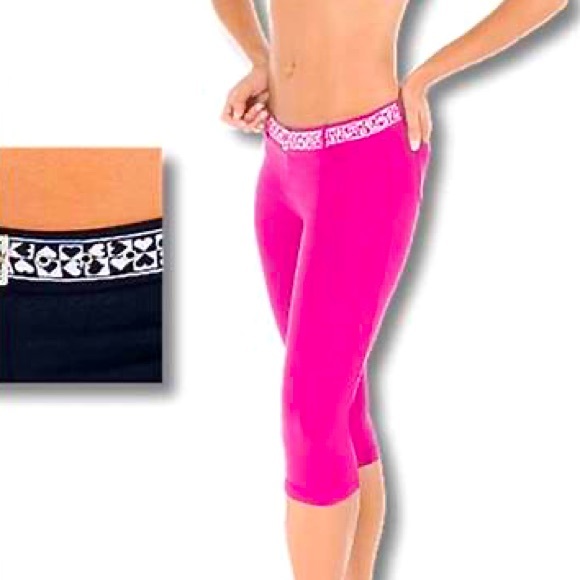 Nina Bucci Pants - Pink Heart Capri Pant